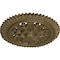 Ekena Millwork York Ceiling Medallion (Fits Canopies up to 3 5/8"), 21 5/8"OD x 2 1/2"P, Mississippi Mud CM21YOMMF - alternate 4